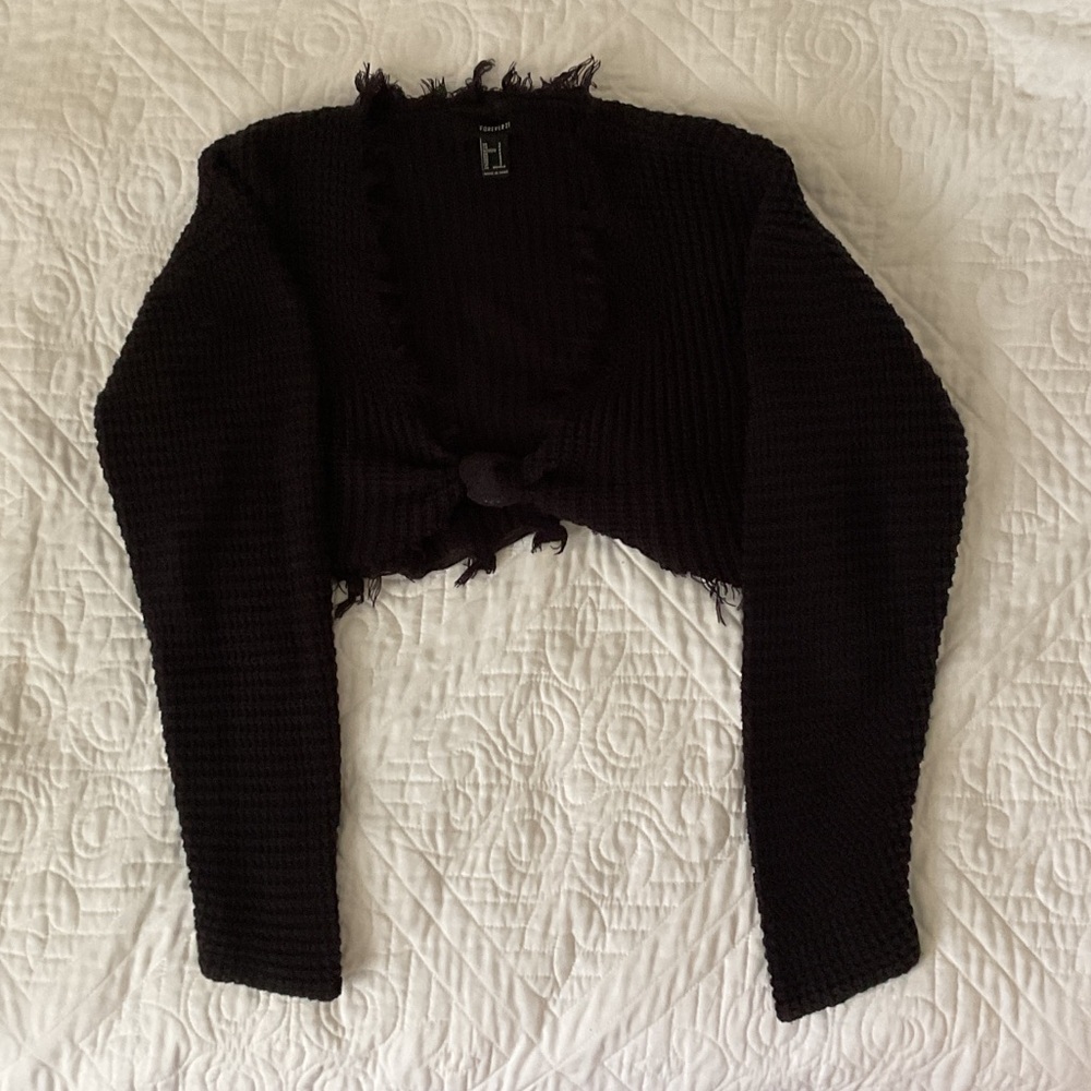 Forever 21 Dark Knit Shrug